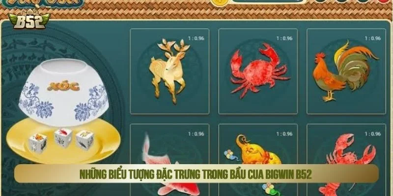 Bầu cua bigwin B52 sử dụng những hình ảnh biểu tượng quen thuộc