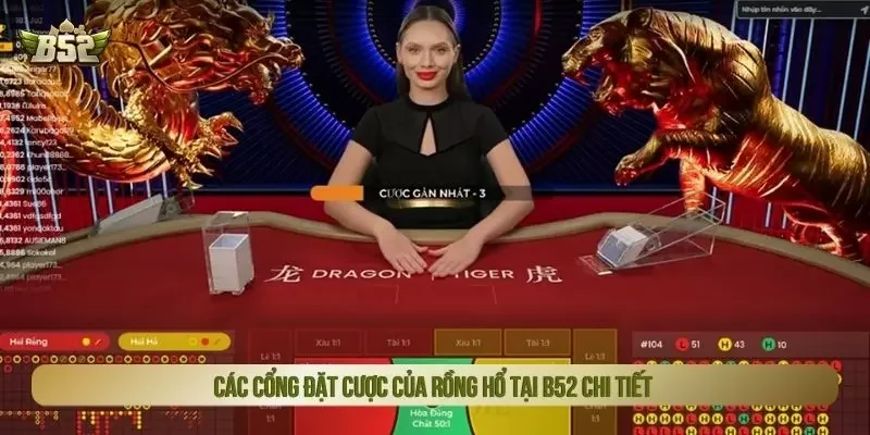 Các cổng đặt cược của rồng hổ tại B52 chi tiết