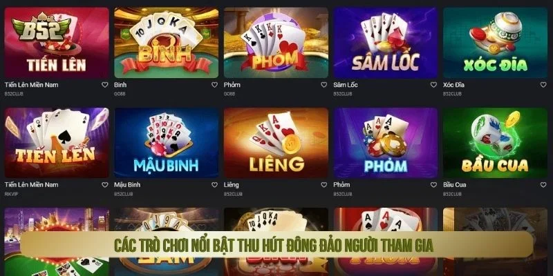 Nhiều tựa game hấp dẫn nhận được sự quan tâm lớn