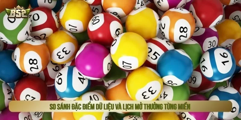 So sánh đặc điểm dữ liệu và lịch mở thưởng từng miền